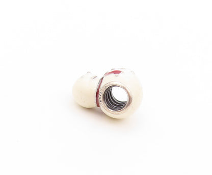 925 Sterling Silver Vintage Pendant PANDORA Enameled Snowman Charm  PT23949