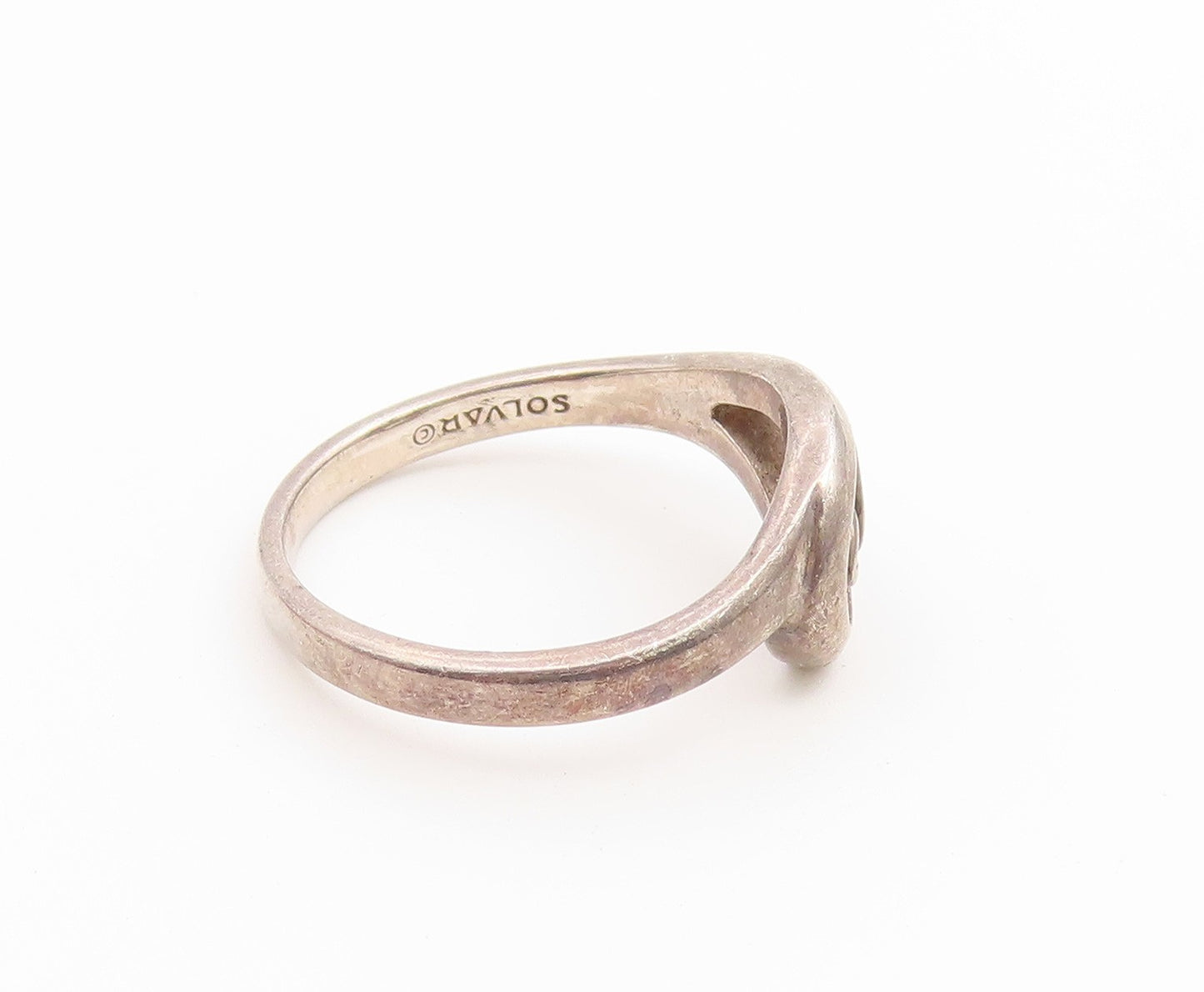925 Sterling Silver Vintage Ring SOLVAR Classic Trinity Knot Band  Sz 7  RG36898