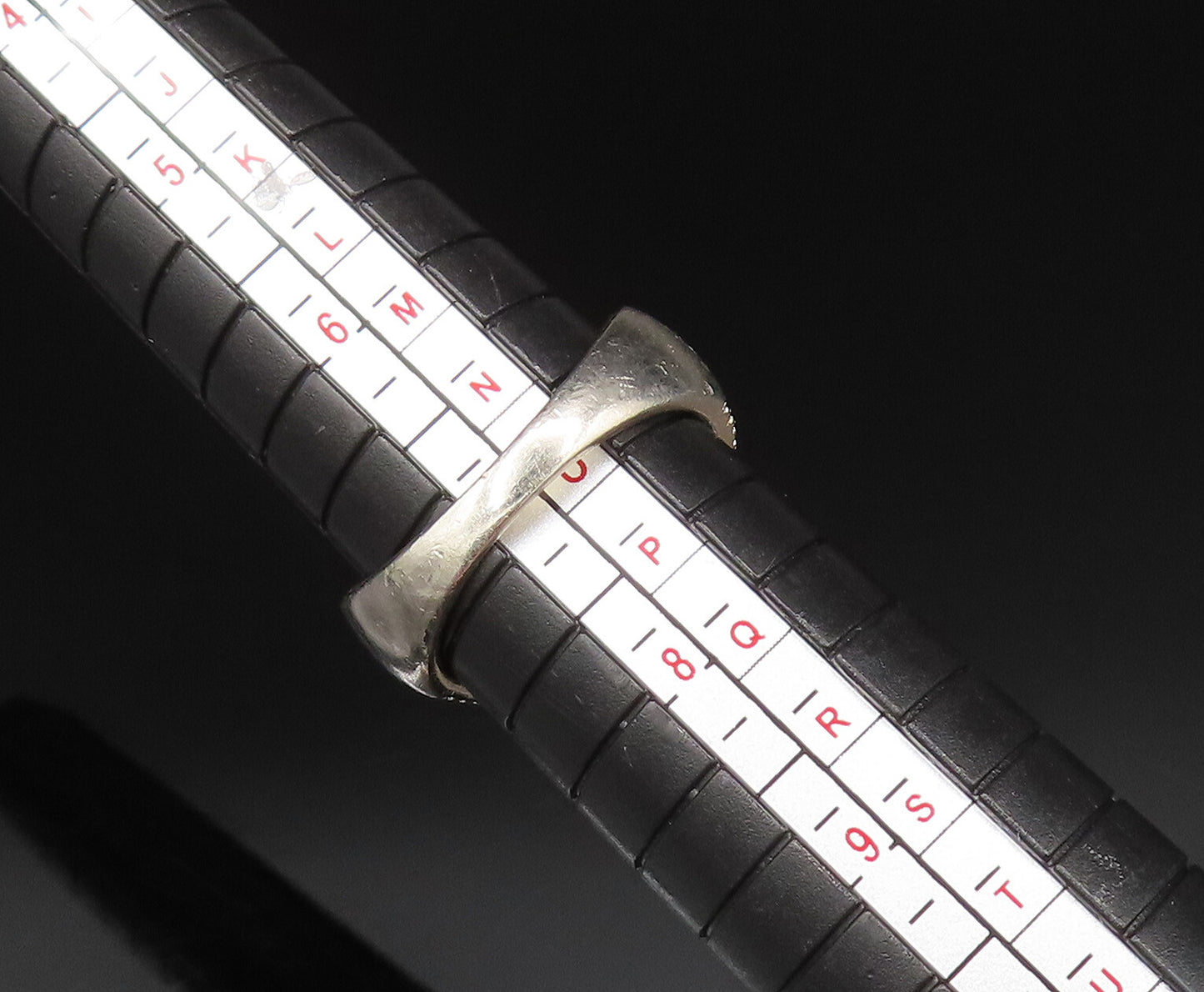 925 Sterling Silver  Vintage Multi Stone Topaz Dome Ring Sz 7.5  RG25653