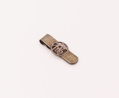 925 Sterling Silver  Vintage Fortune Carved In Chinese Tie Pin  TR3484