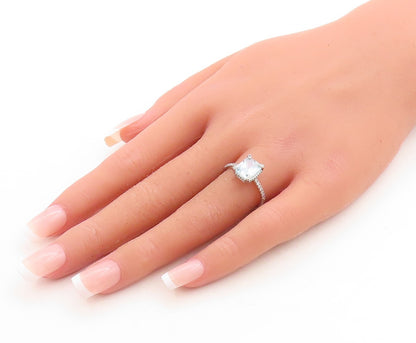 925 Sterling Silver Vintage Ring Minimalist Carved Rectangle CZ  Sz 7  RG31378