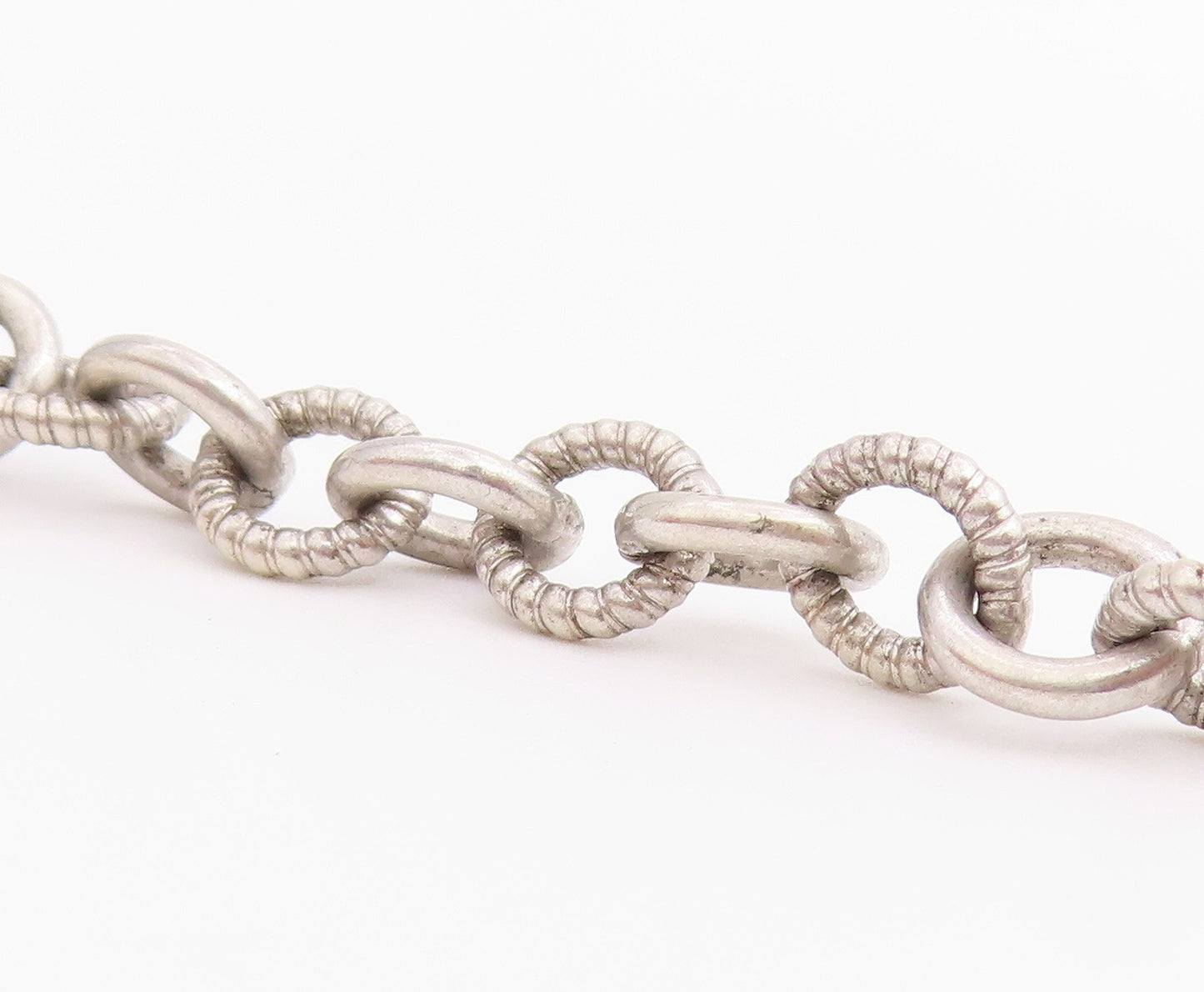 925 Sterling Silver Vintage Bracelet Real Diamonds Love Heart Toggle  BT12223
