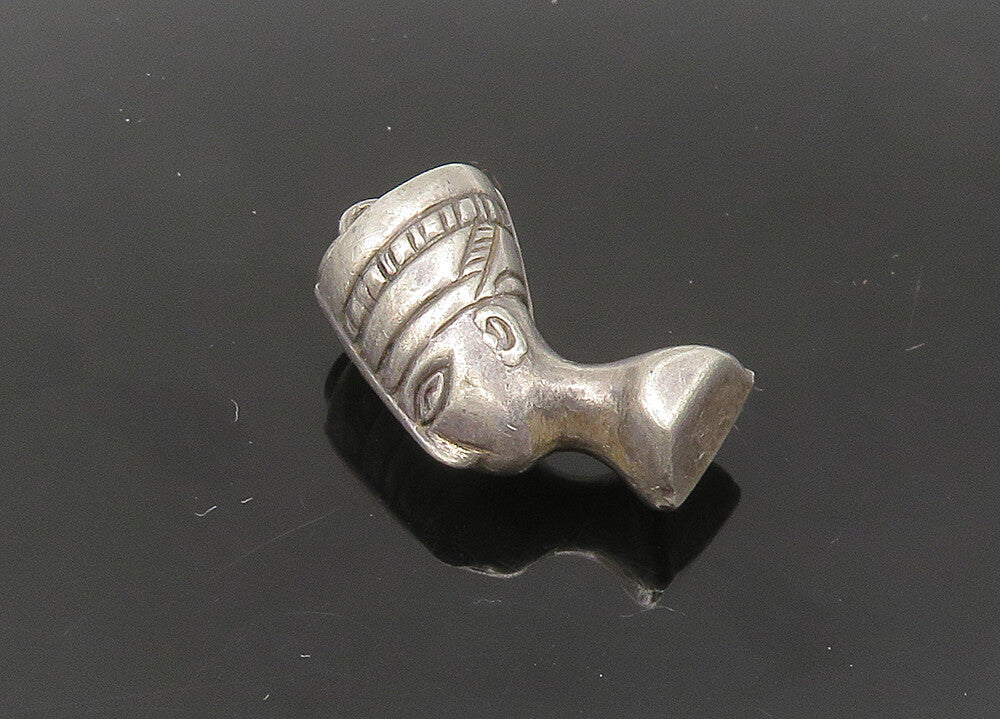 925 Sterling Silver  Vintage Egyptian Queen Nefertiti Hollow Pendant  PT17199