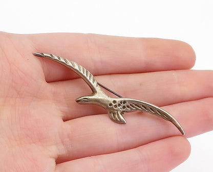 MEXICO 925 Sterling Silver  Vintage Petite Flying Bird Brooch Pin  BP2040
