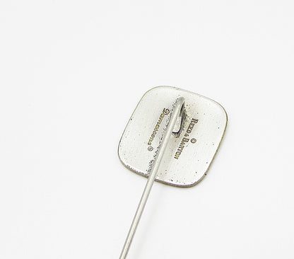 REED & BARTON 925 Sterling Silver  Vintage Enamel Art Pin  TR1027