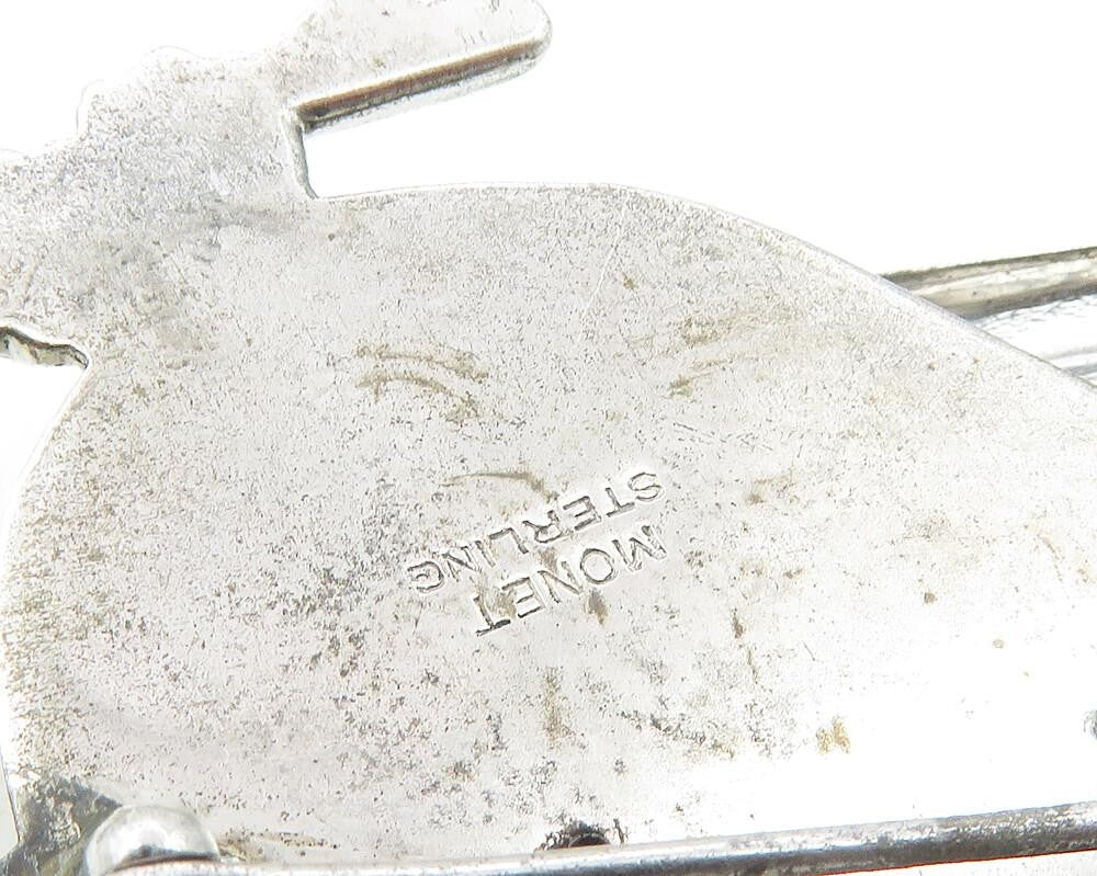 MONET 925 Sterling Silver  Vintage Perched Bird Motif Brooch Pin  BP4138