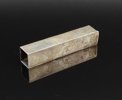 ALFRED KARRAM 925 Silver  Vintage Open Square Ends Linear Brooch Pin  BP9795