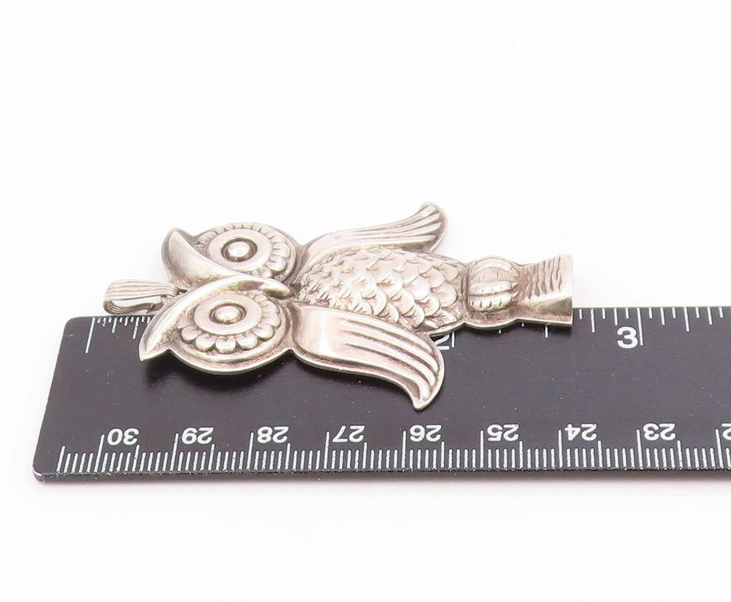 925 Sterling Silver Vintage Pendant REED & BARTON Classic Owl Whistle  PT26296
