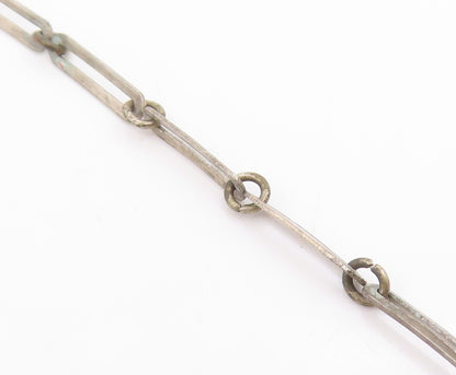 925 Sterling Silver Vintage Necklace ISRAEL Intricate Motif Design Choker NE4823