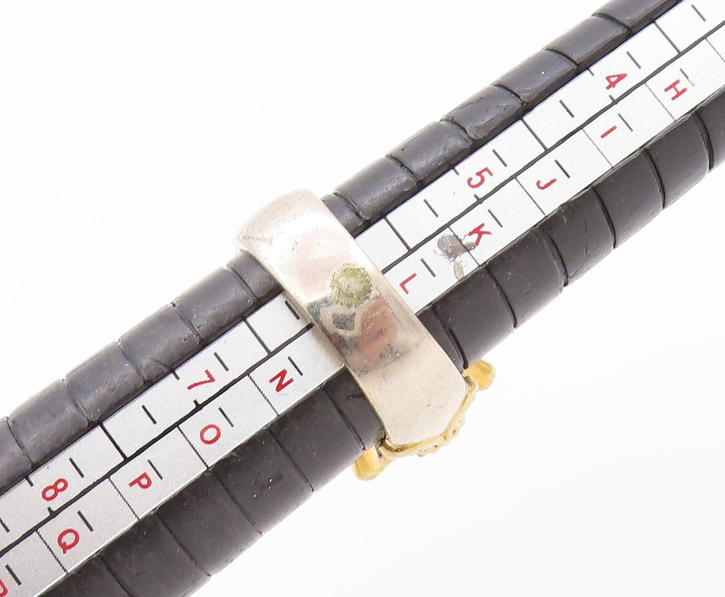 925 Sterling Silver Vintage Ring MICHAEL VALITUTTI Real Citrine  Sz 6 RG32415