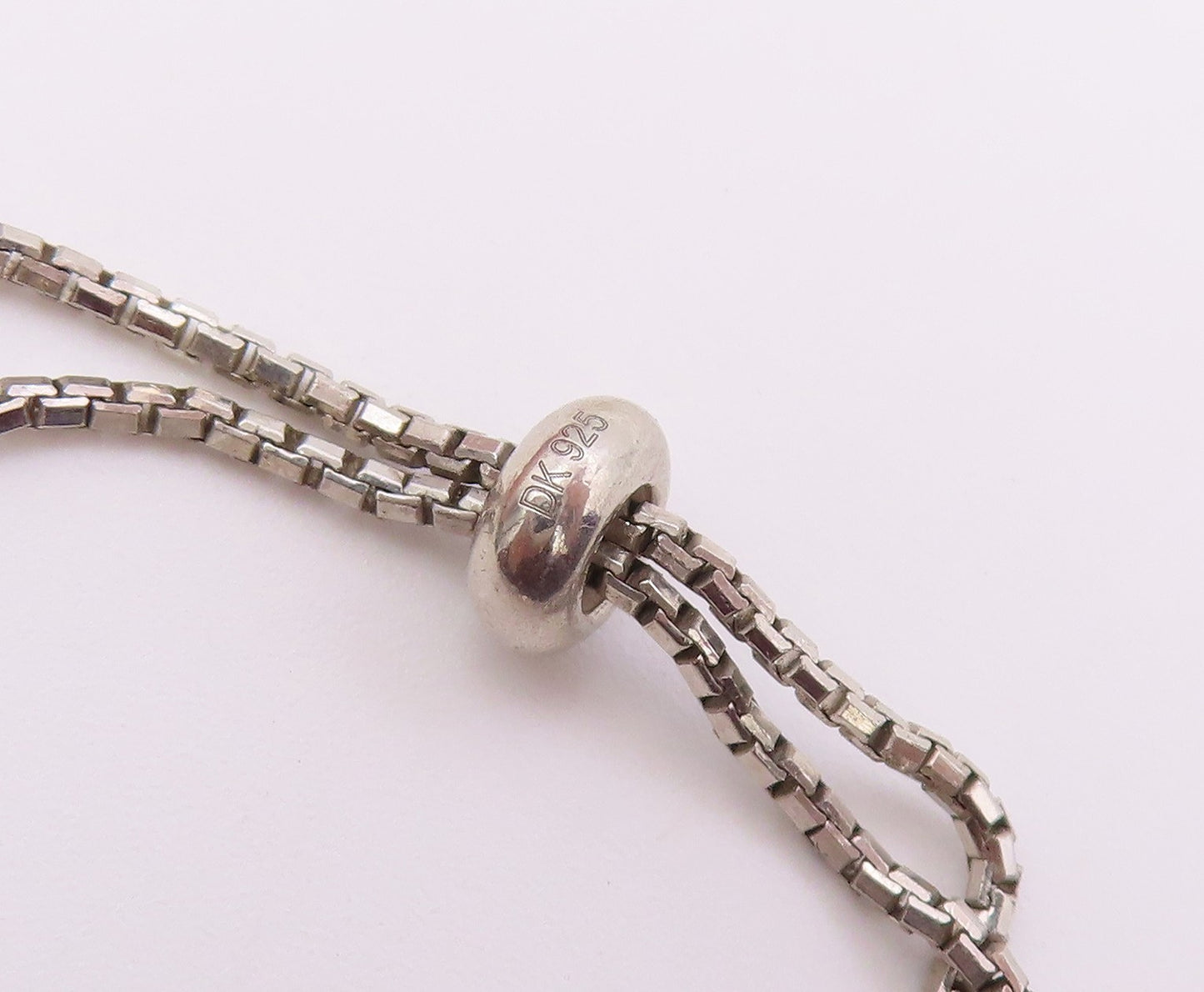 925 Sterling Silver  Shiny Tear Drop Green Topaz Chain Bracelet  BT5910