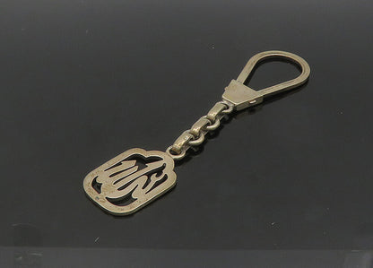 MIDDLE EAST 925 Sterling Silver  Vintage Shiny Smooth Key Chain  TR2956
