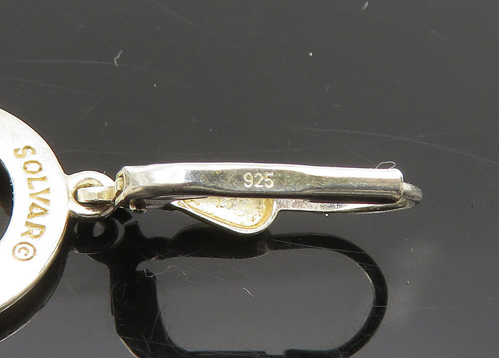 SOLVAR 925 Silver  Vintage Shiny Traditional Claddagh Dangle Earrings  EG10406