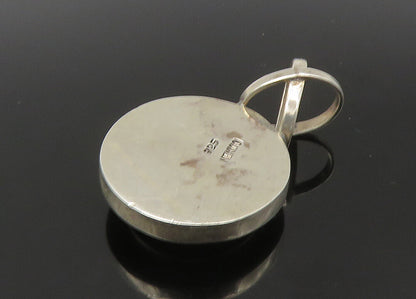 MEXICO 925 Sterling Silver  Vintage Sodalite Crossed Bail Pendant  PT18643