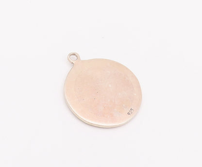 925 Sterling Silver Vintage Pendant St. Antony Coin Saint Of Lost Things PT22826