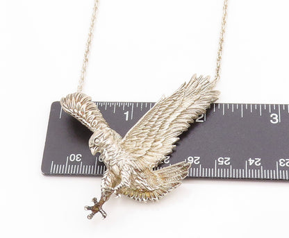 925 Sterling Silver Vintage Necklace JC FERRARA Majestic Eagle Chain  NE4637