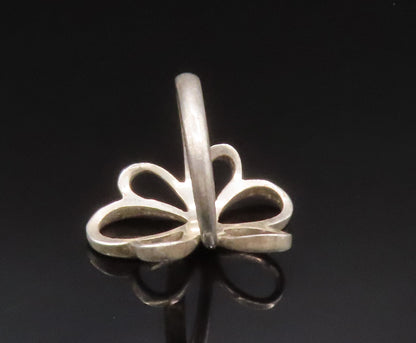 925 Sterling Silver  Vintage Open Twisted Butterfly Motif Ring Sz 6.5  RG25040