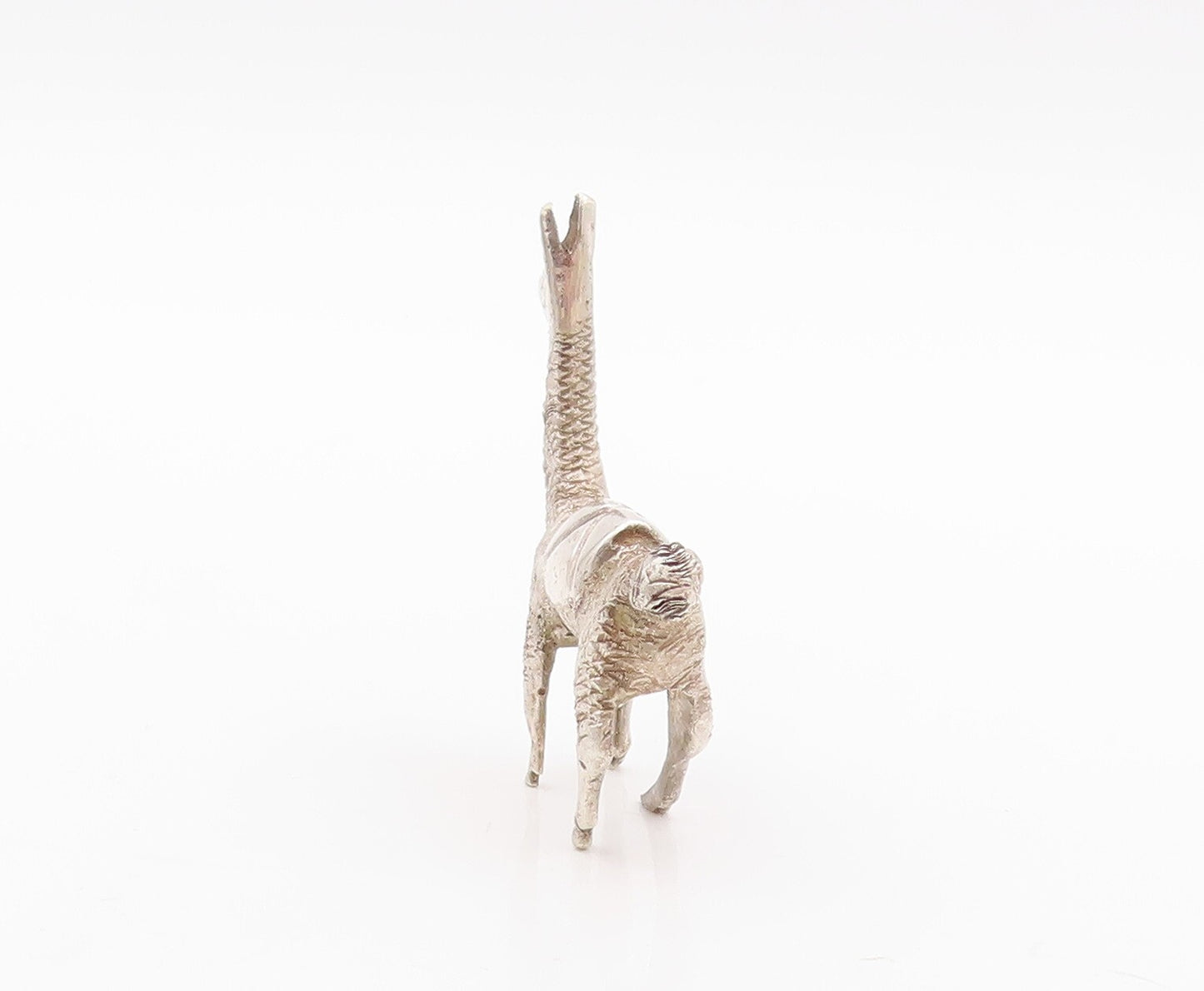 925 Sterling Silver Vintage Solid Miniature 3D Carved Alpaca  TR3843