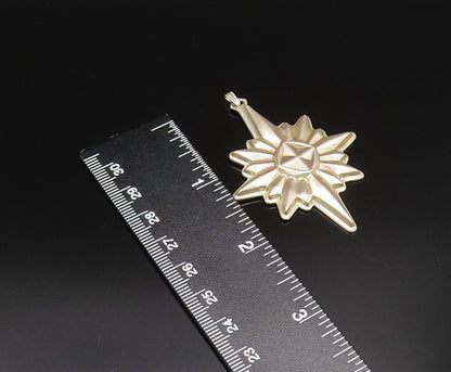 REED & BARTON 925 Silver  Vintage Christmas Star Ornate Drop Pendant  PT21622
