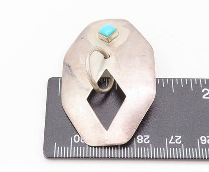 925 Sterling Silver Vintage Southwestern Turquoise & Ring Earrings EG12725