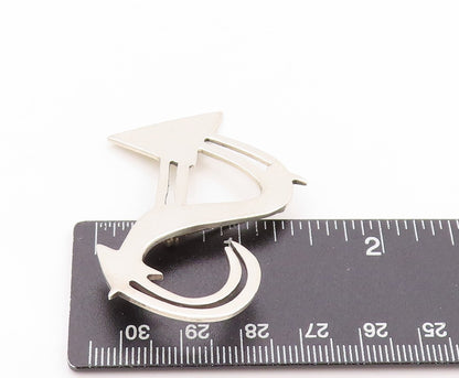 925 Sterling Silver Vintage Brooch FORBES Marine Creature With An Anchor BP11606