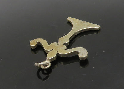 MIDDLE EAST 925 Sterling Silver  Vintage Woman Figure Motif Pendant  PT18854