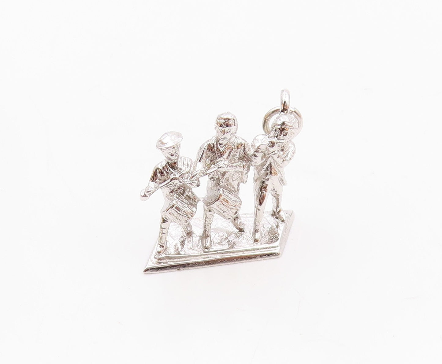 925 Sterling Silver  Vintage Spirit of '76 Marching Band Pendant  PT16581