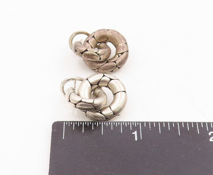 925 Sterling Silver Vintage Earrings JOHN HARDY Modernist Pebble Motif  EG14261