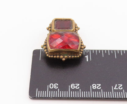 925 Sterling Silver Vintage Earrings STEPHEN DWECK Gemstone Clip On  EG14285