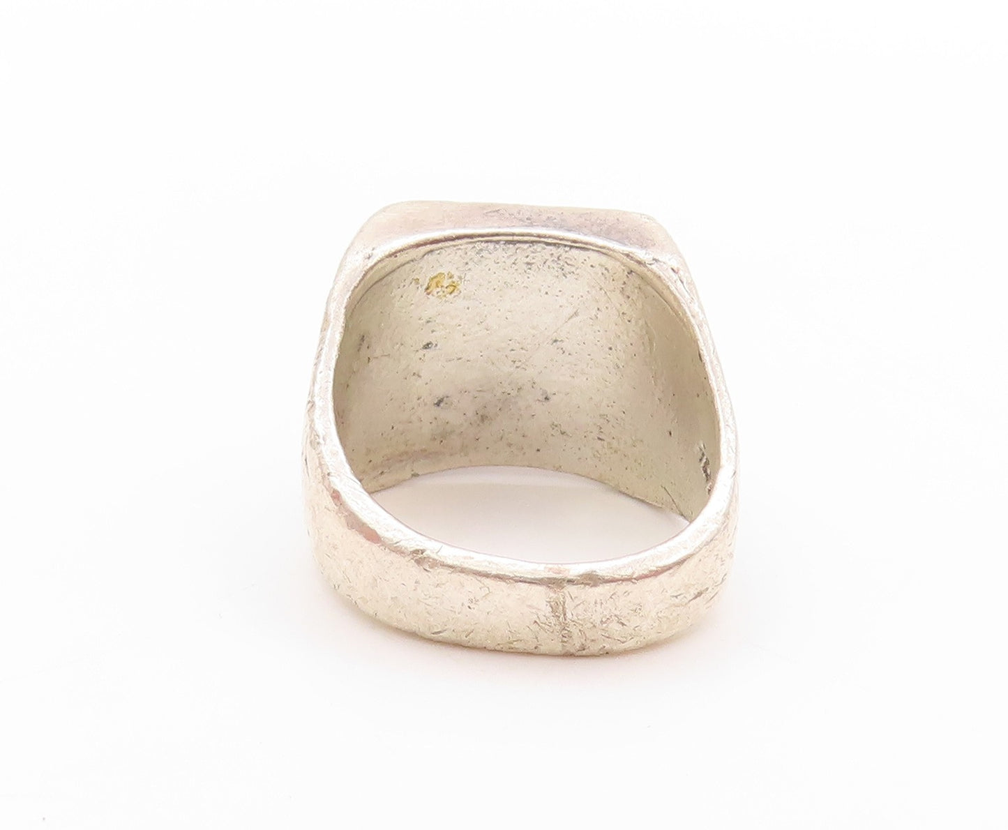 925 Sterling Silver Vintage Ring Religious Etched Moon & Star  Sz 7  RG32809
