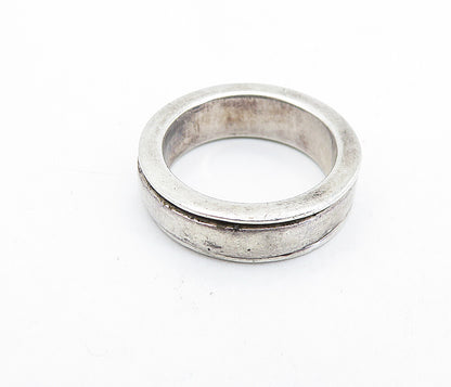 925 Sterling Silver  Vintage Live Laugh Love Etched Band Ring Sz 6.5  RG6004