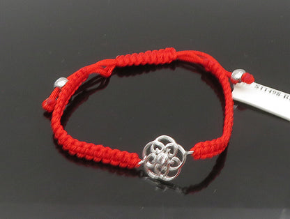925 Silver  Cubic Zirconia Floral Love Adjustable Friendship Bracelet  BT1020