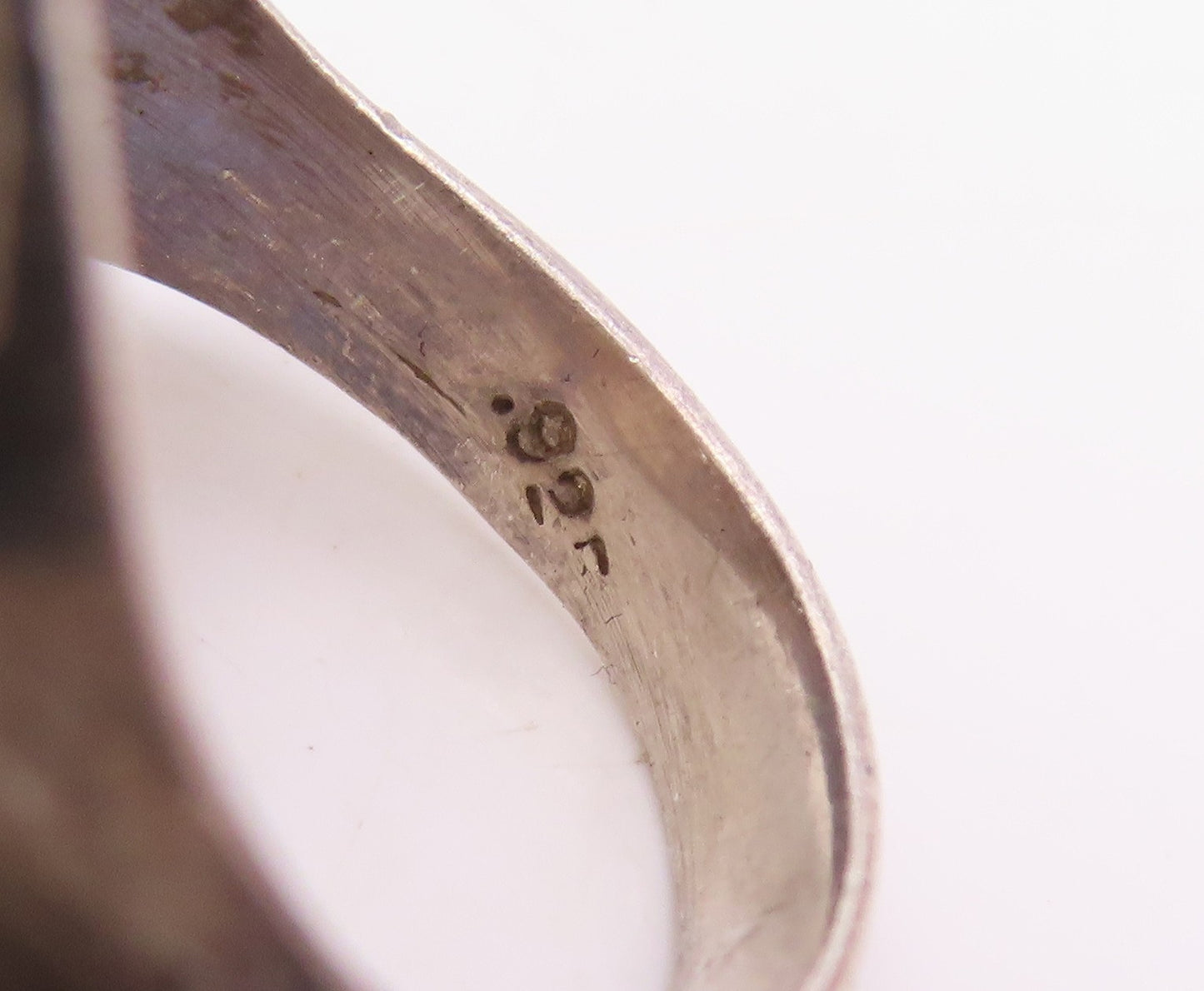 925 Sterling Silver Vintage Ring Intricate Gothic Skull Design  Sz 9  RG34950