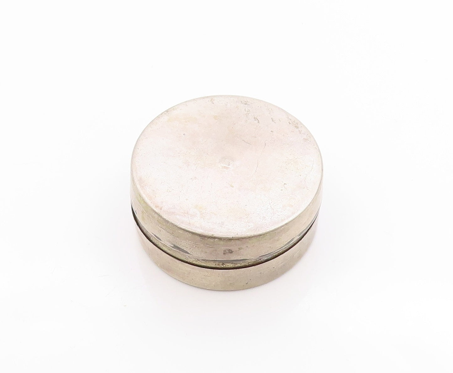 925 Sterling Silver Vintage Pill Box Middle East Islamic Trinket OPENS  TR4005