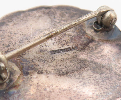 925 Sterling Silver Vintage Brooch Art Nouveau Style Leaf & Berry Pin  BP12050