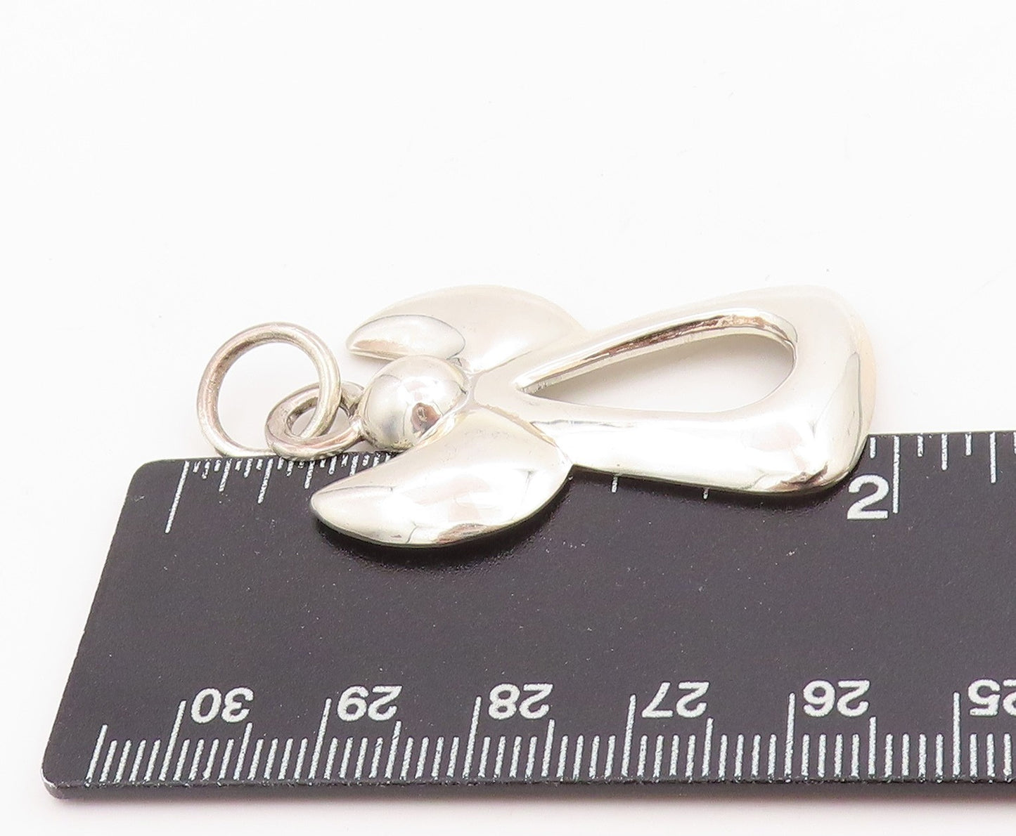 925 Sterling Silver Vintage Pendant Modernist Guardian Little Angel  PT25246