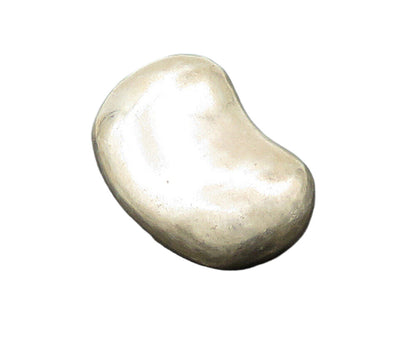 TIFFANY & CO. 925 Silver  Vintage Shiny Smooth Bean Single Earring  EG8165