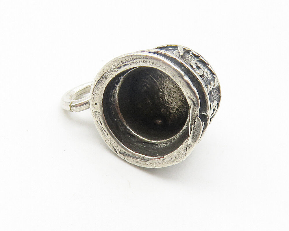 925 Sterling Silver  Vintage Petite Happy Birthday To You Cake Pendant  PT8685