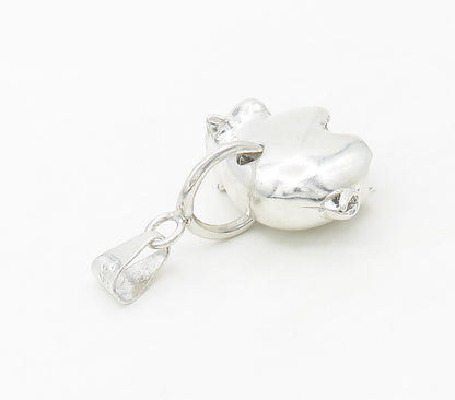 MEXICO 925 Sterling Silver  Vintage Shiny Polished Pig Motif Pendant  PT13429