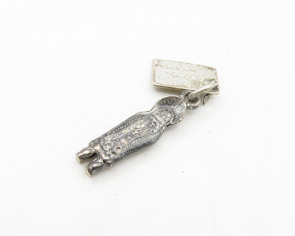 925 Sterling Silver  Vintage Native Chief Grand Canyon Tag Pendant  PT13498