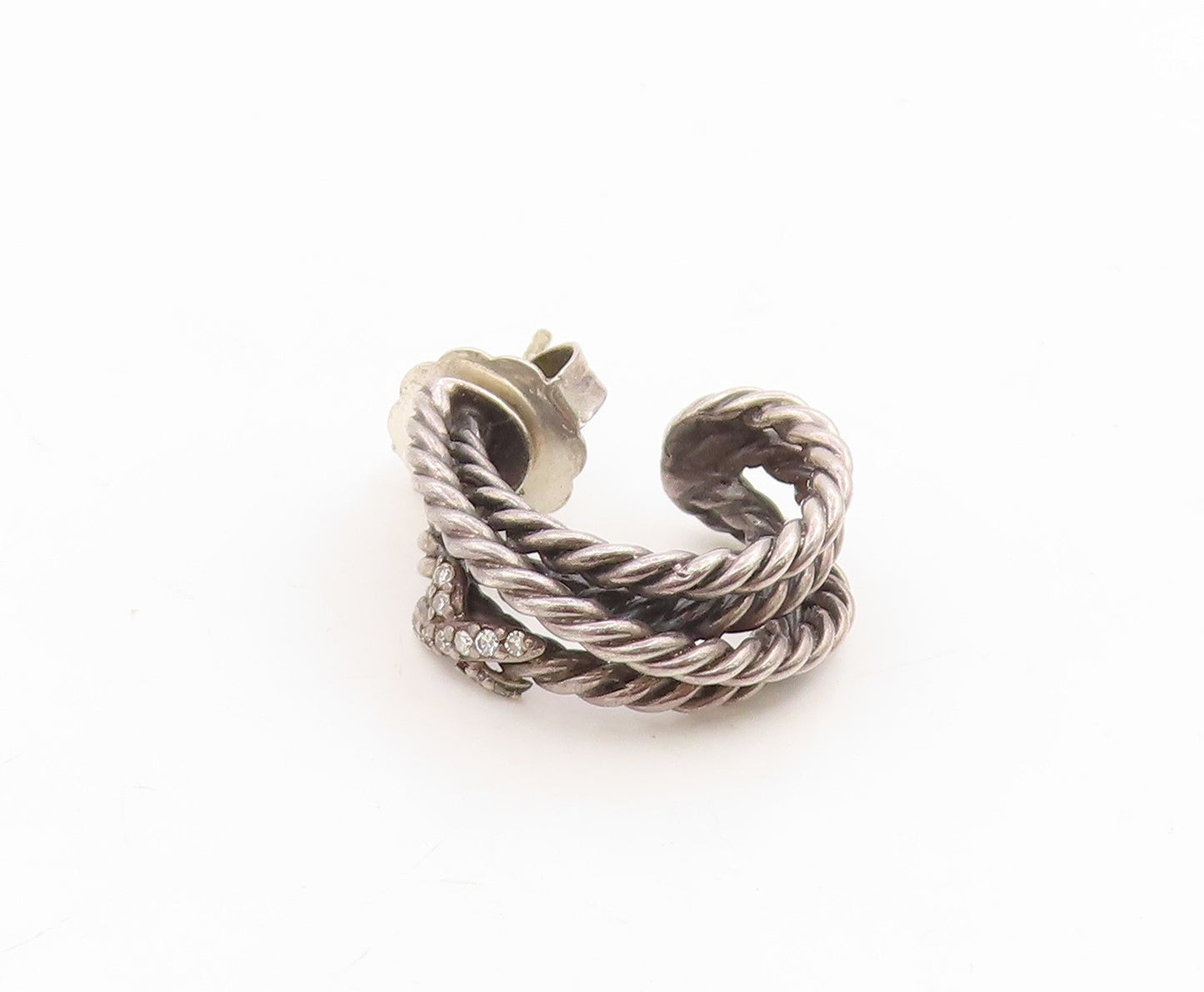 925 Sterling Silver Vintage Earrings DAVID YURMAN Gemstone Single Lot  EG14305