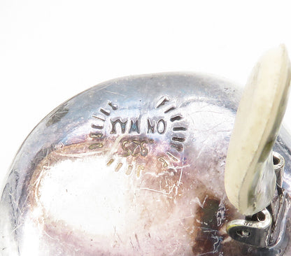 FREDERIC JEAN DUCLOS 925 Silver  Vintage Hollow Non Pierce Earrings  EG7563