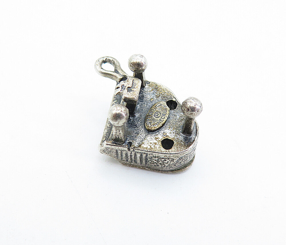 DANECRAFT 925 Sterling Silver  Vintage Grand Piano Music Motif Pendant  PT5391