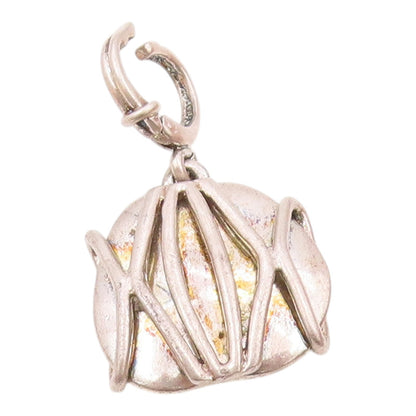 DESIGNER 925 Sterling Silver  Vintage Shiny Modernist Drop Pendant  PT18365