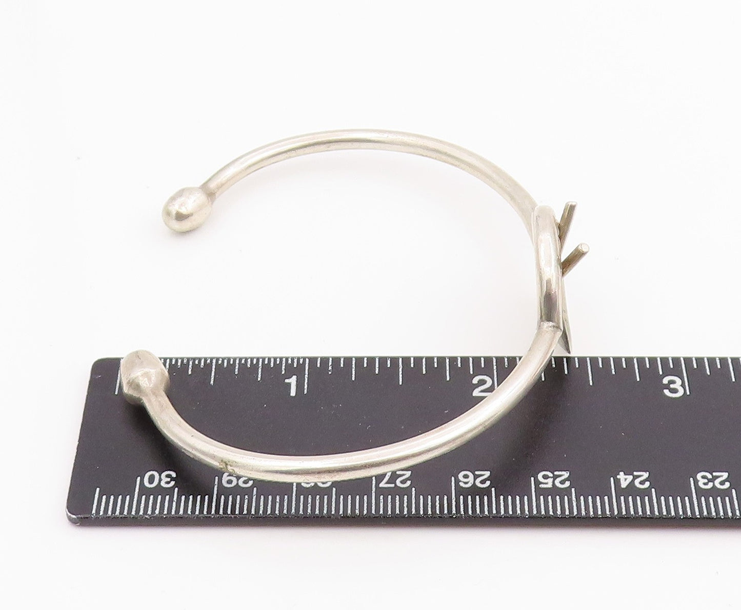 925 Sterling Silver Vintage Bracelet CHRIS ANDERSON Musical Drum Cuff  BT11951