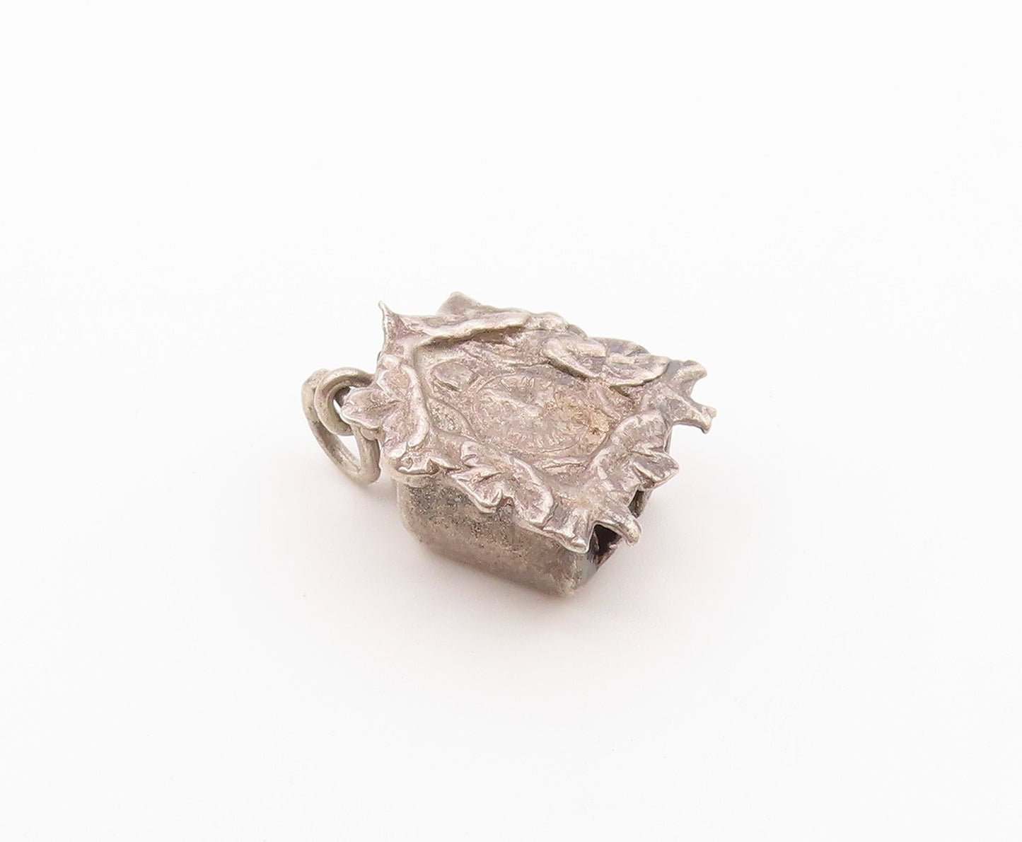 925 Sterling Silver  Vintage Petite Cuckoo Clock Motif Pendant  PT17527