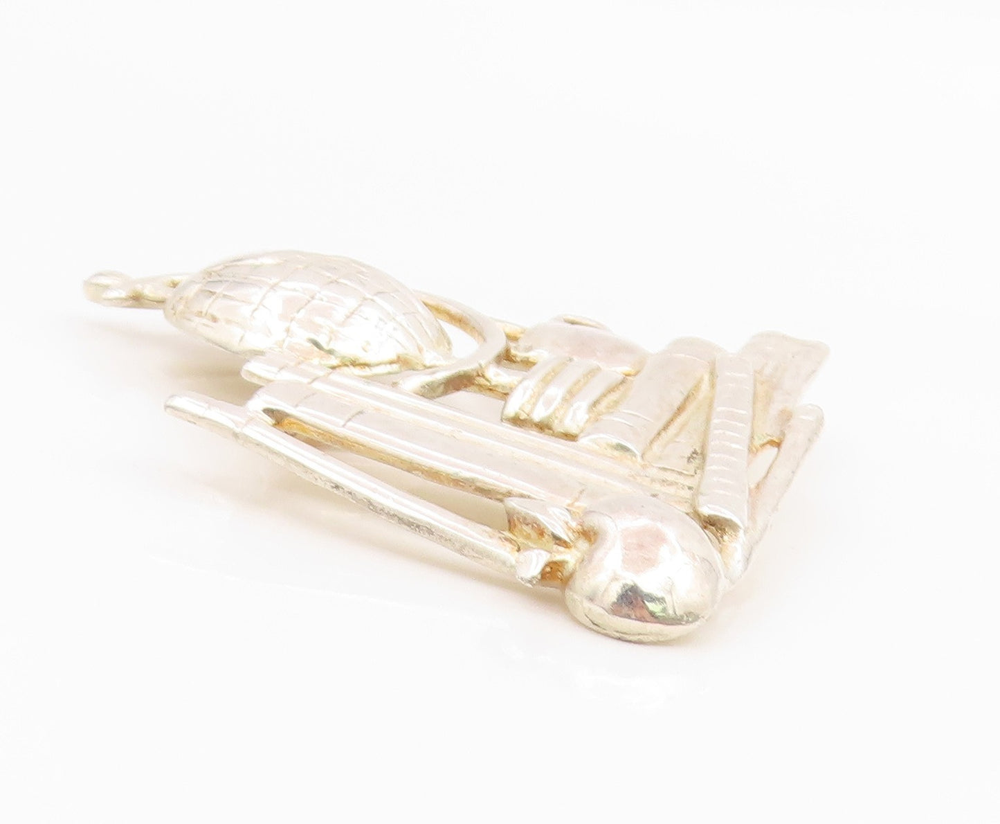 925 Sterling Silver Vintage Brooch Pin Modernist Teacher School Supplies BP12380