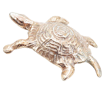 925 Sterling Silver  Vintage Rose Gold Plated Turtle Motif Brooch Pin  BP2989