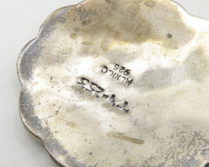 MEXICO 925 Sterling Silver  Vintage Oxidized Knot Pattern Pendant  PT15175