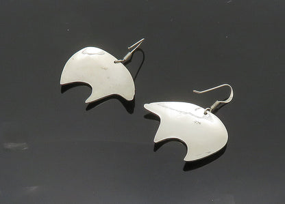 925 Sterling Silver Vintage Shiny Arrow Bear Motif Drop Earrings EG10164
